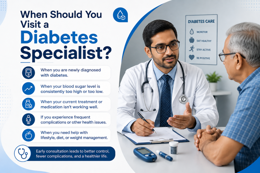 When to visit Diabetes Specialist